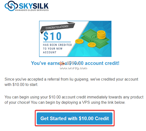 #亲测已撸#SkySilk新注册通红绑定PayPal账号即送10美元/洛杉矶1核512M内存方案月付只需1美元/赠送金额可免费体验10个月