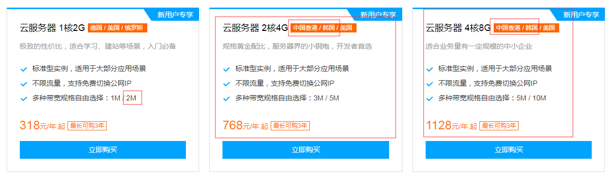 腾讯云海外稳定云服务器2折318元/年起 香港韩国日本超低延迟直连服务器 免费换IP