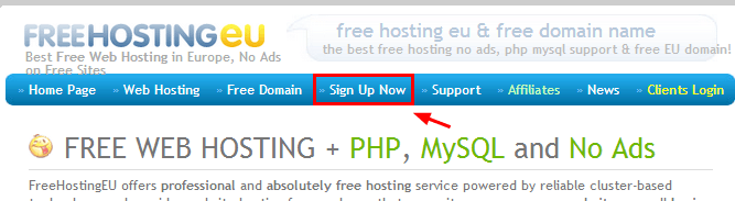【FREEHOSTINGEU.com】200M磁盘空间4G月流量免费PHP空间申请使用教程