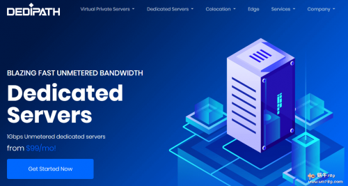DediPath美国G口不限流量服务器促销,VPS年付$10起!G口不限流量独服$‭45/月起,20G防御！