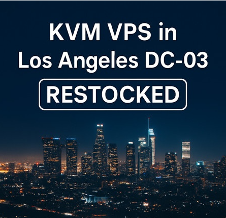 RackNerd洛杉矶DC03补货：10.28美元/年起，送原生IPv6/送双倍流量，美国/欧洲8机房可选，支持支付宝/银联卡/Paypal